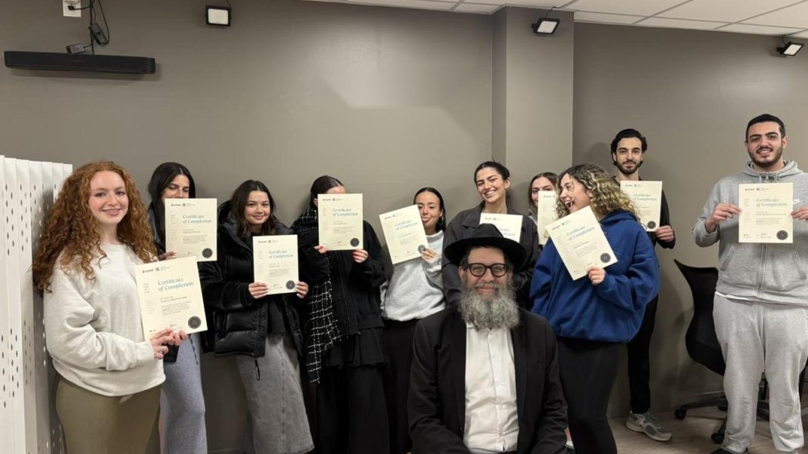La remise des certificats